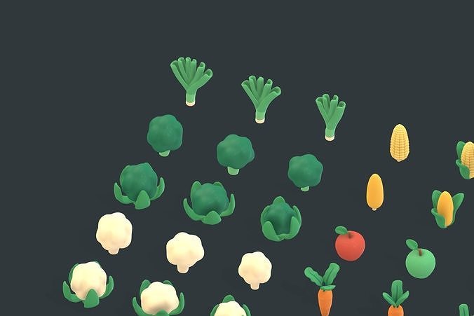 Back Garden - Animation Assets Low-poly 3D model 6