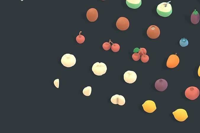 Back Garden - Animation Assets Low-poly 3D model 4