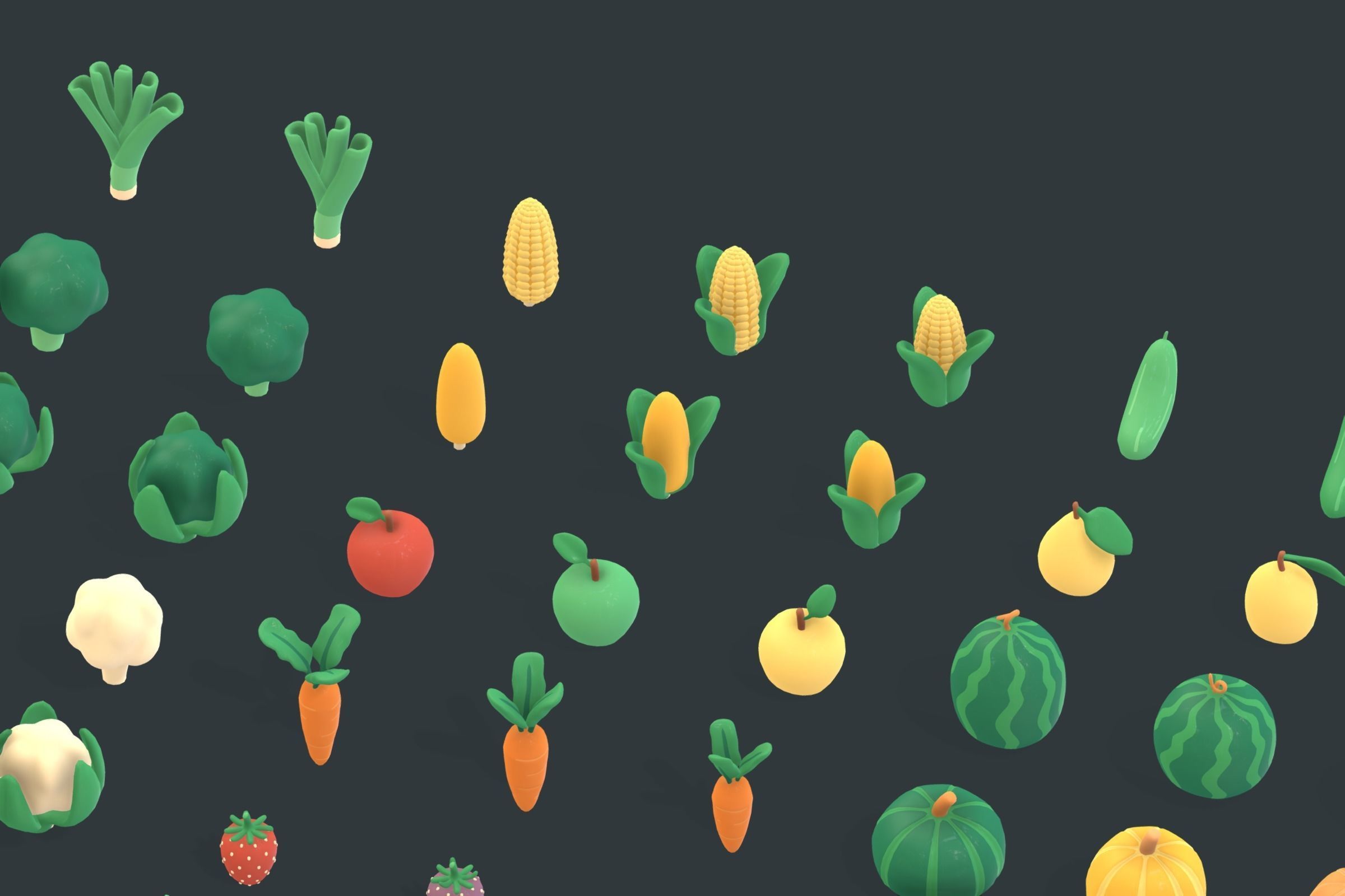 Back Garden - Animation Assets Low-poly 3D model_6