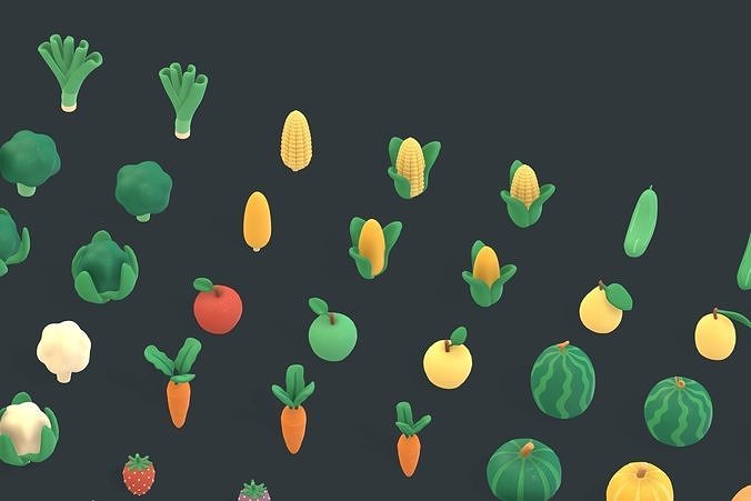 Back Garden - Animation Assets Low-poly 3D model 7