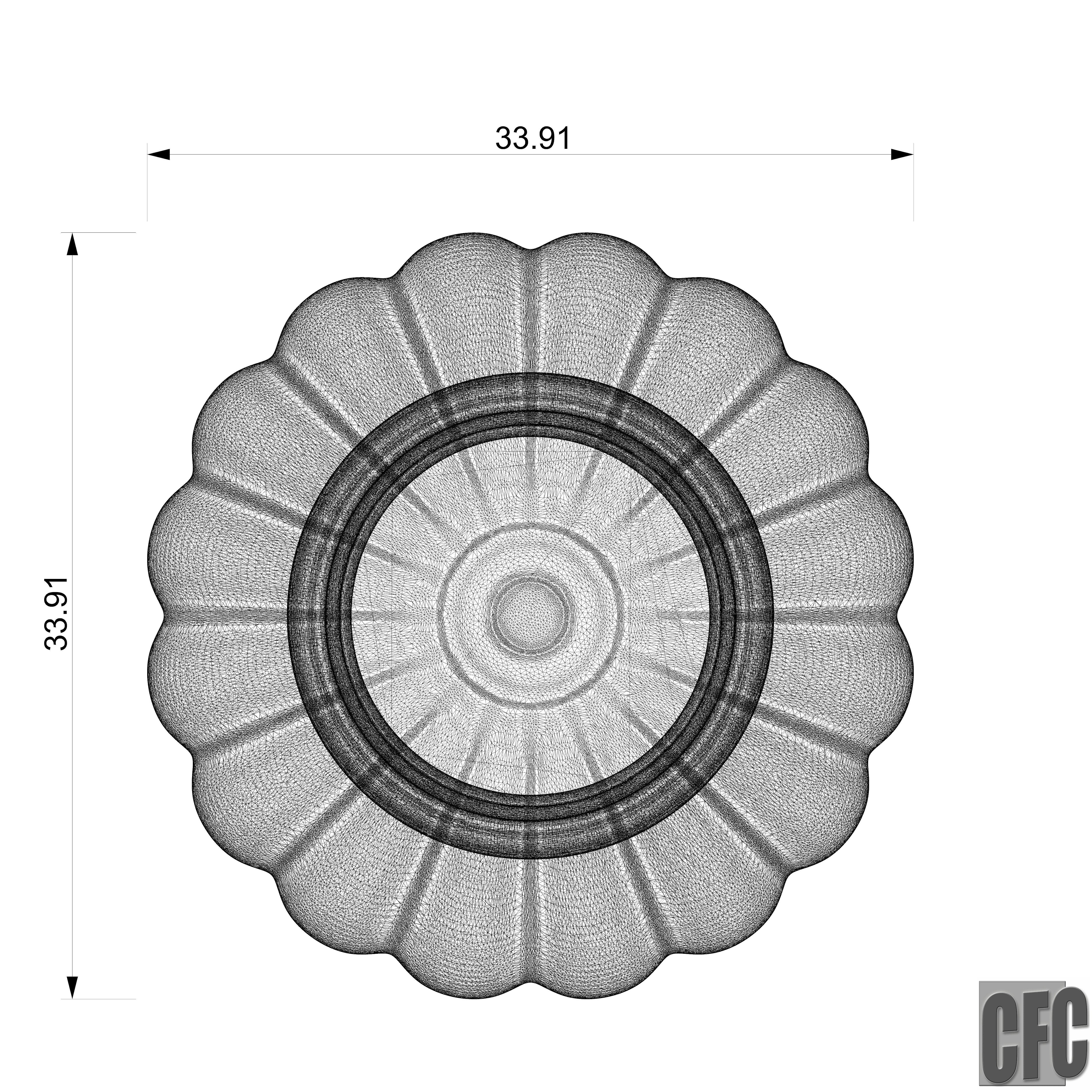 WoodCarving Finial - 3d model for CNC - FinialCFC04 3D print model_10