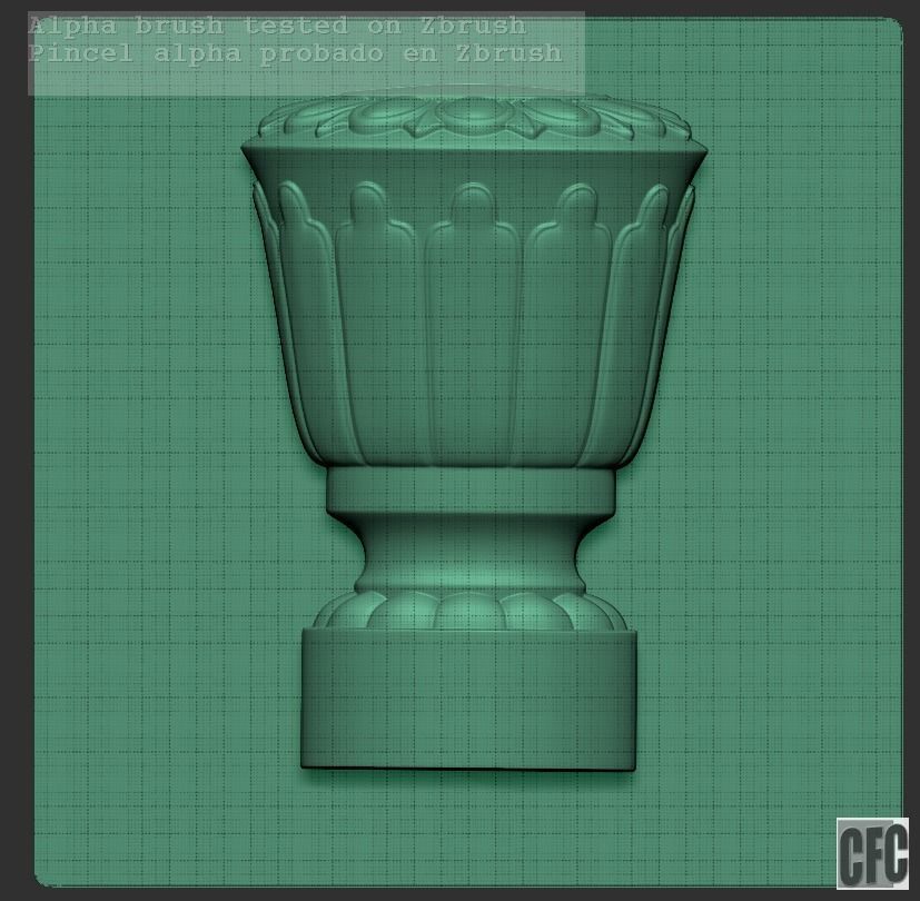 WoodCarving Finial - 3d model for CNC - FinialCFC05 3D print model_15