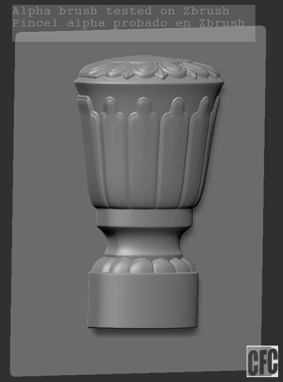 WoodCarving Finial - 3d model for CNC - FinialCFC05 3D print model_13