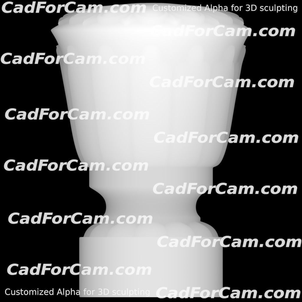 WoodCarving Finial - 3d model for CNC - FinialCFC05 3D print model_11