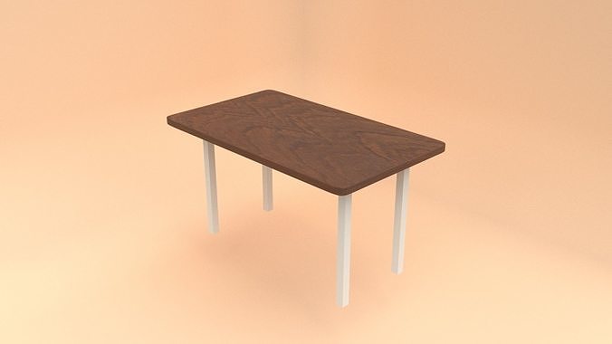 Photorealistic table 3D model
