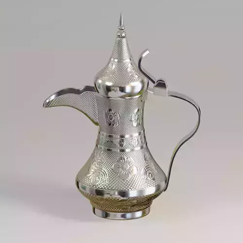  Antique Arabic coffee pot  Low-poly 3D model