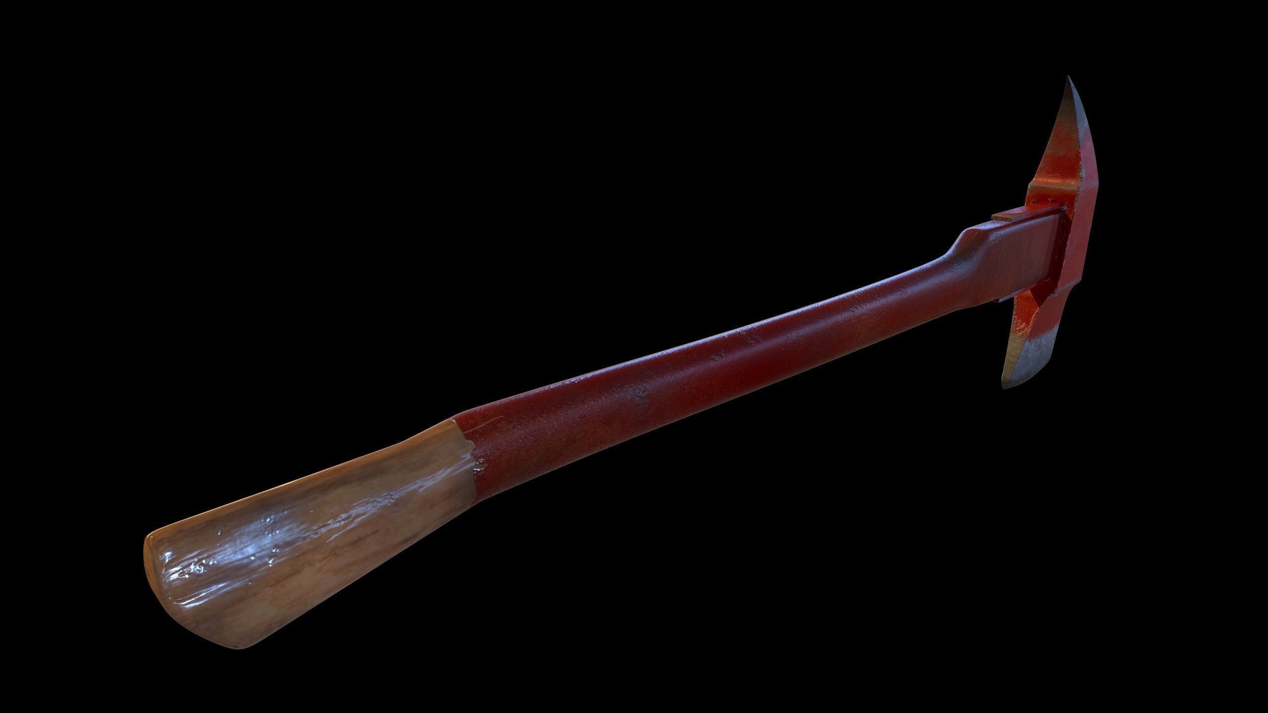 AXE Firefighter Low-poly 3D model_23