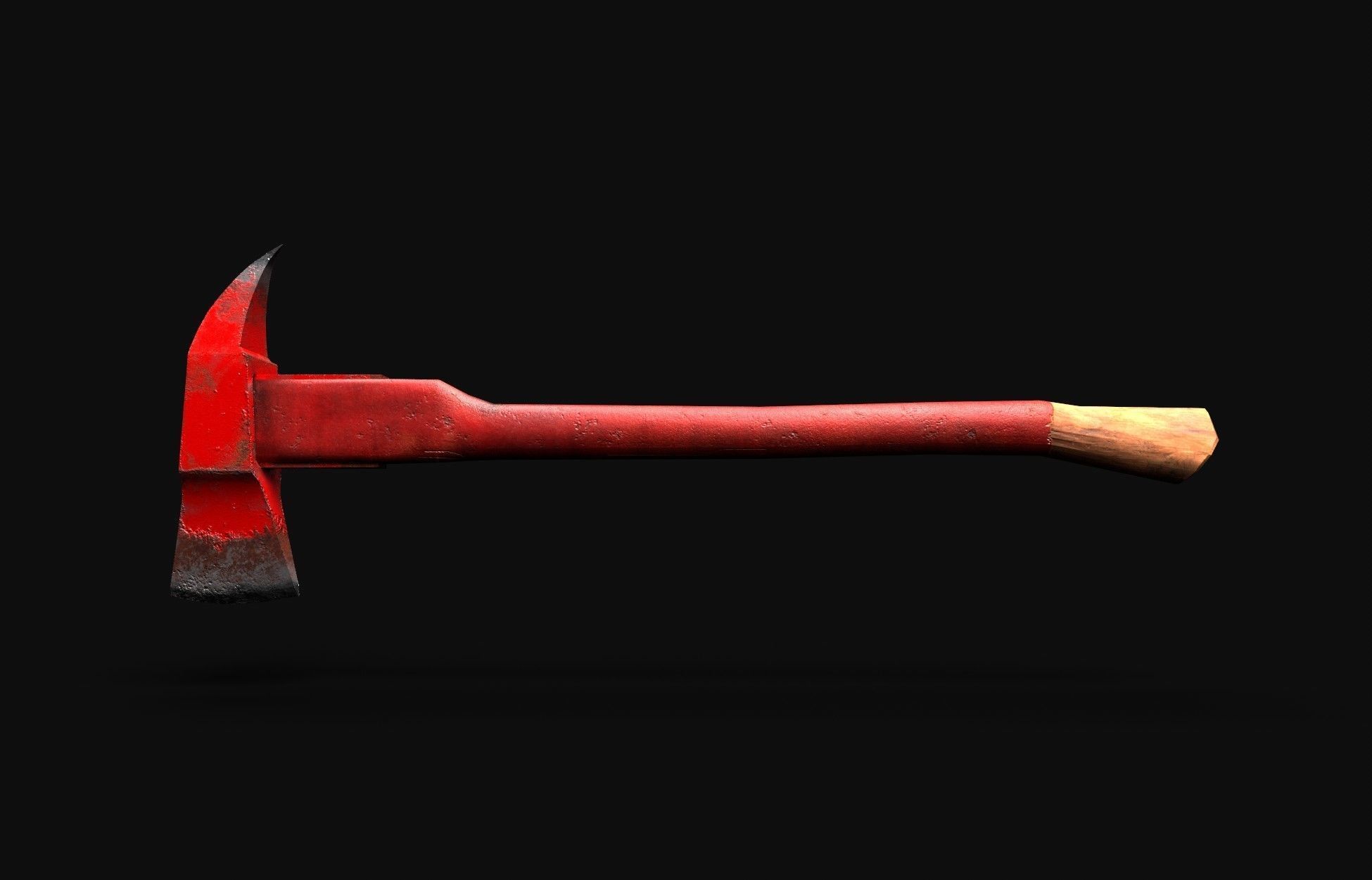 AXE Firefighter Low-poly 3D model_4