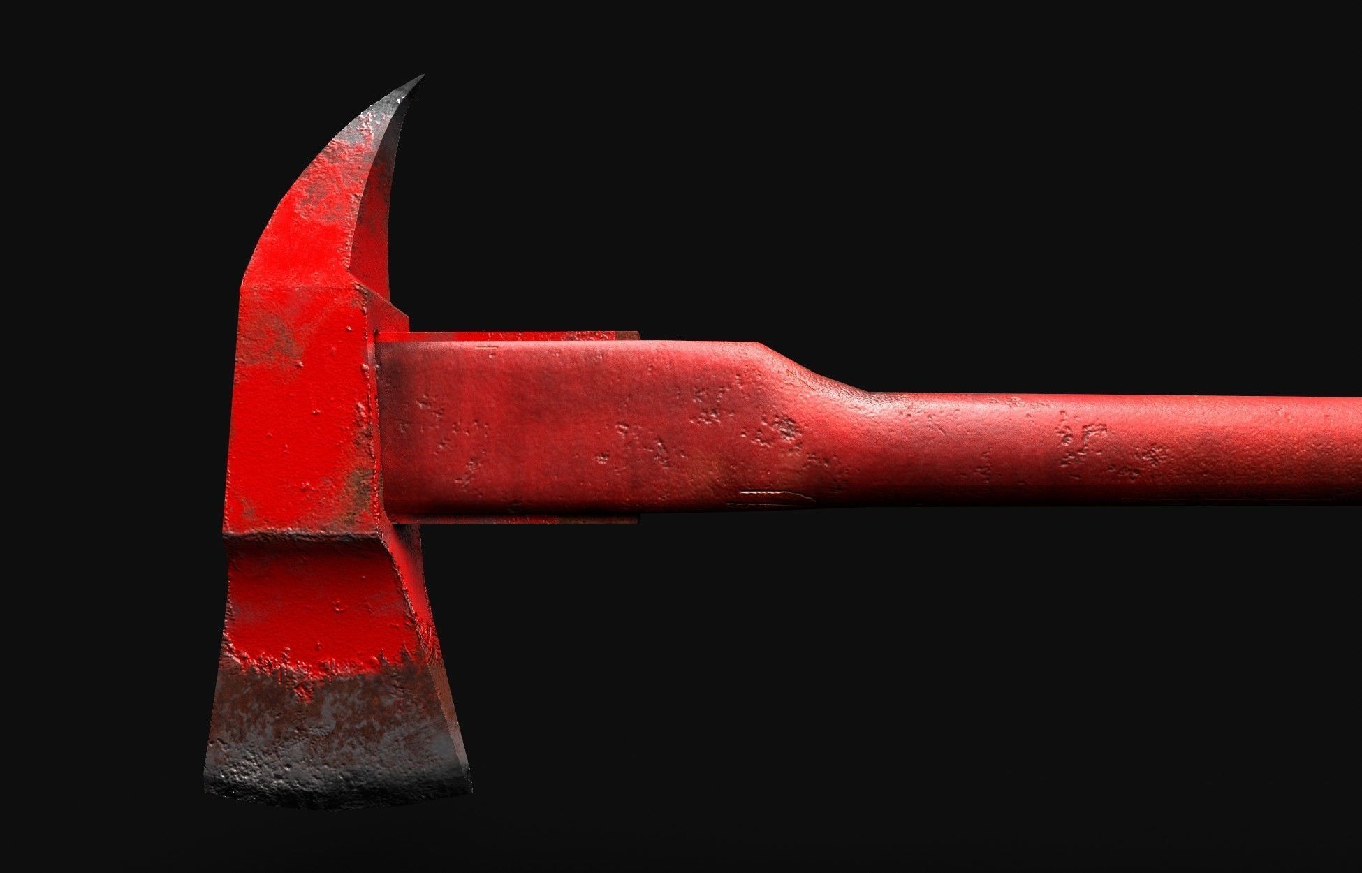 AXE Firefighter Low-poly 3D model_9