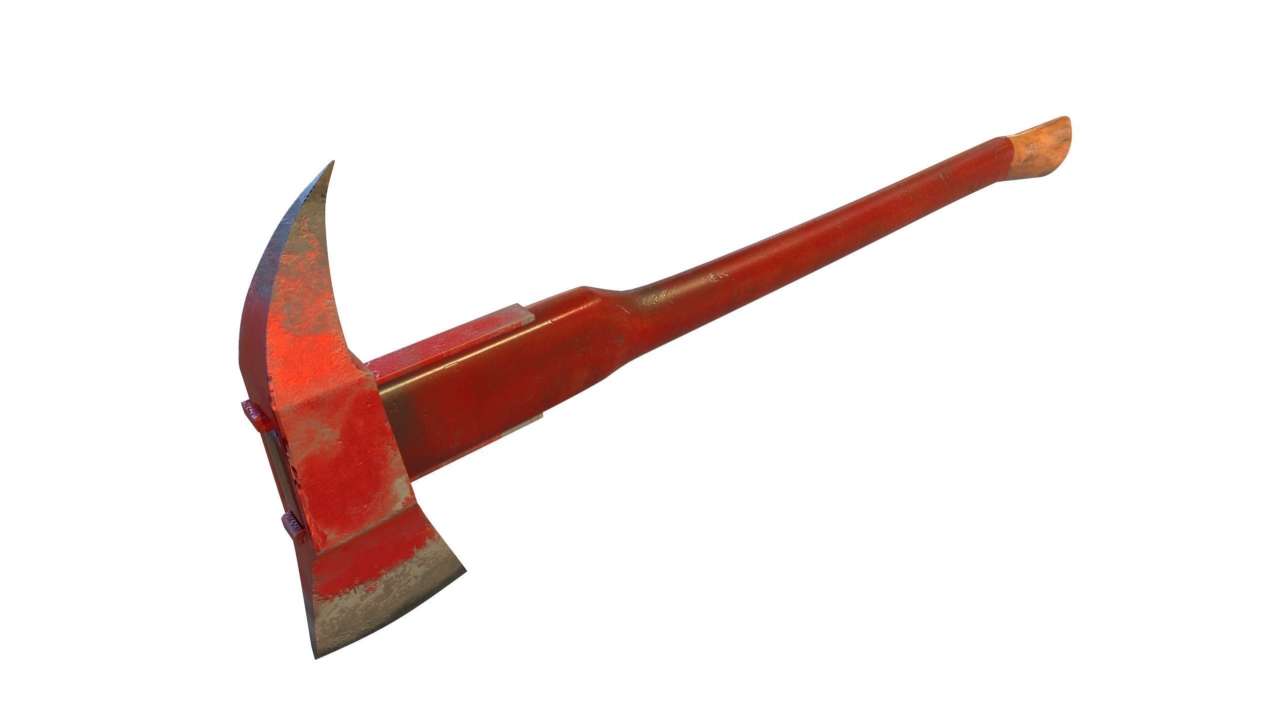 AXE Firefighter Low-poly 3D model_28