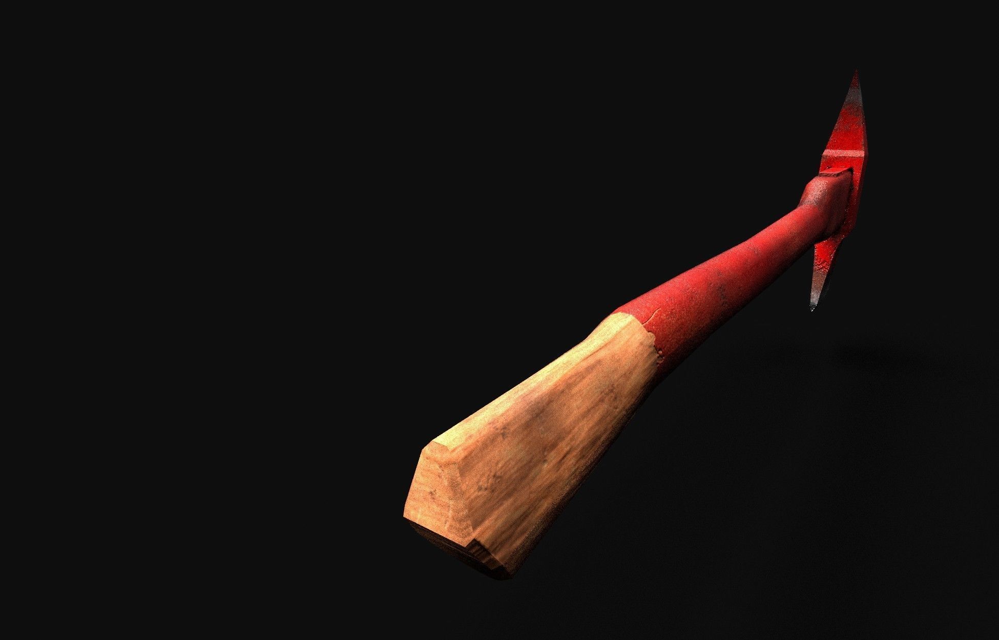 AXE Firefighter Low-poly 3D model_7