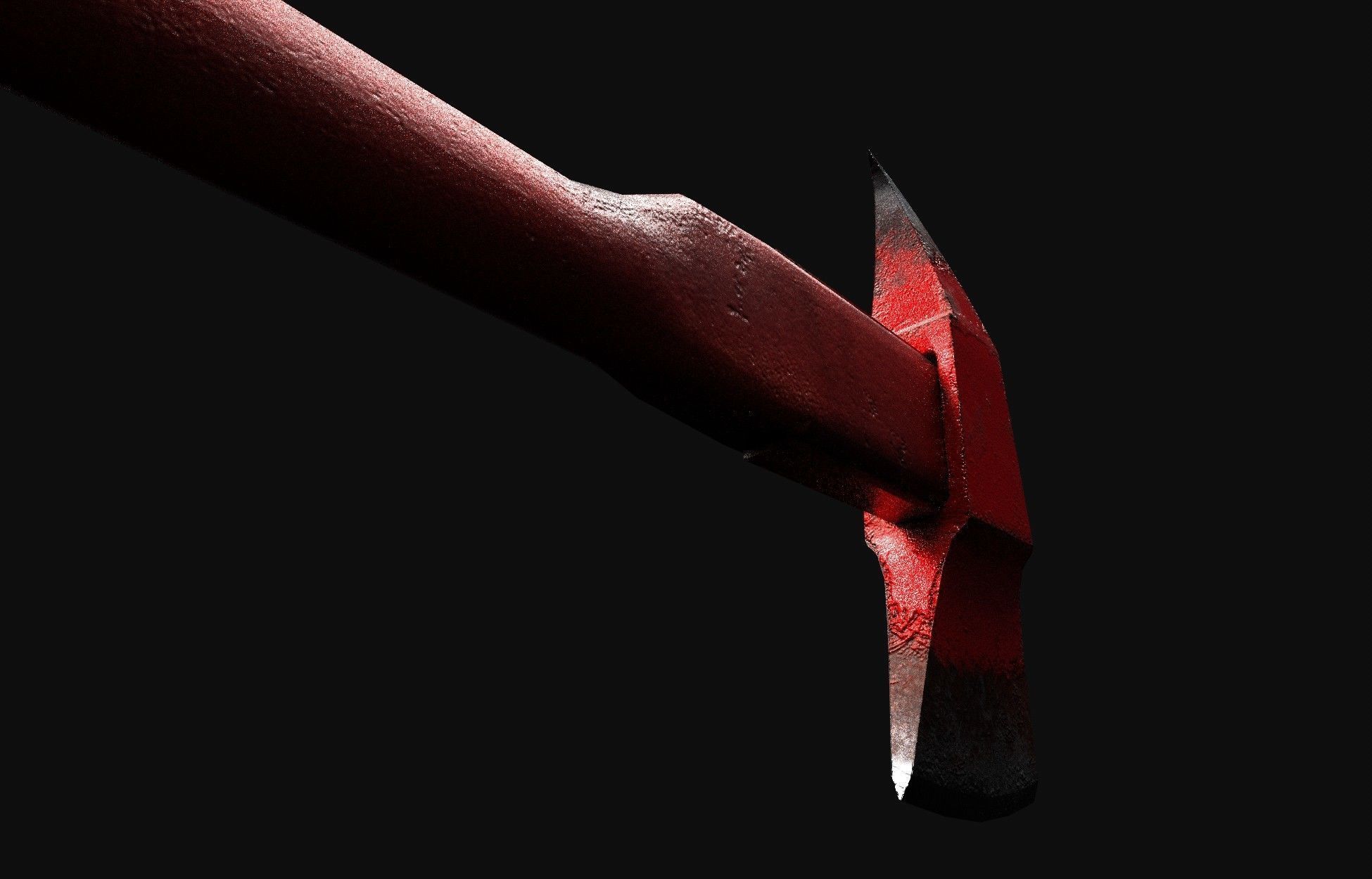 AXE Firefighter Low-poly 3D model_12