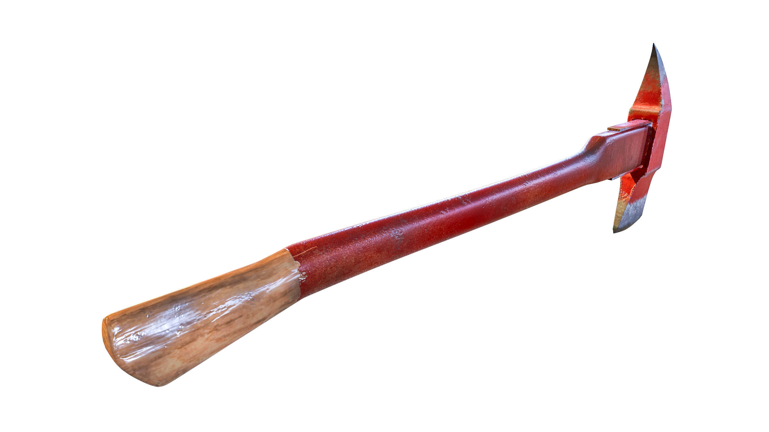 AXE Firefighter Low-poly 3D model_24