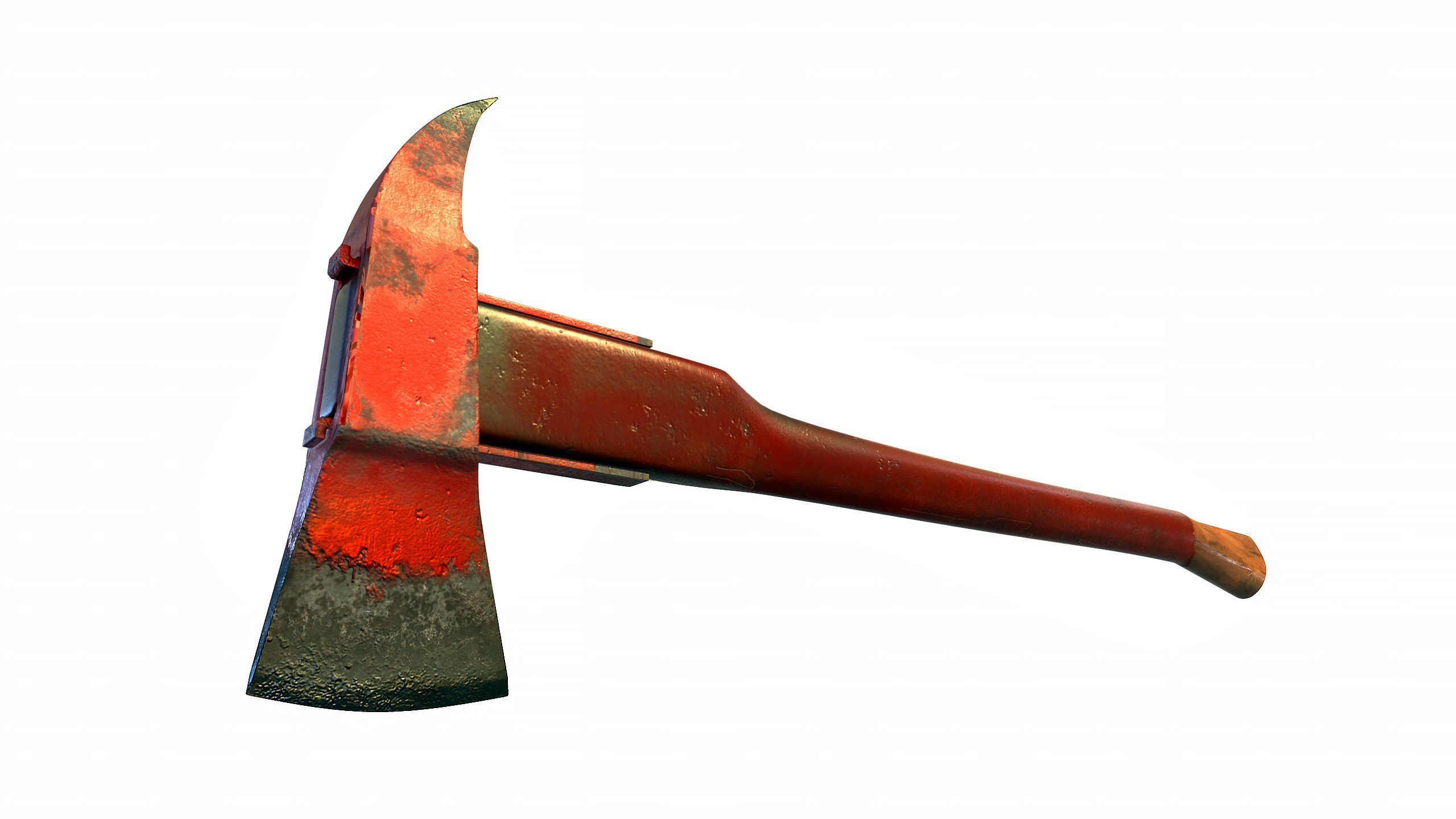 AXE Firefighter Low-poly 3D model_27