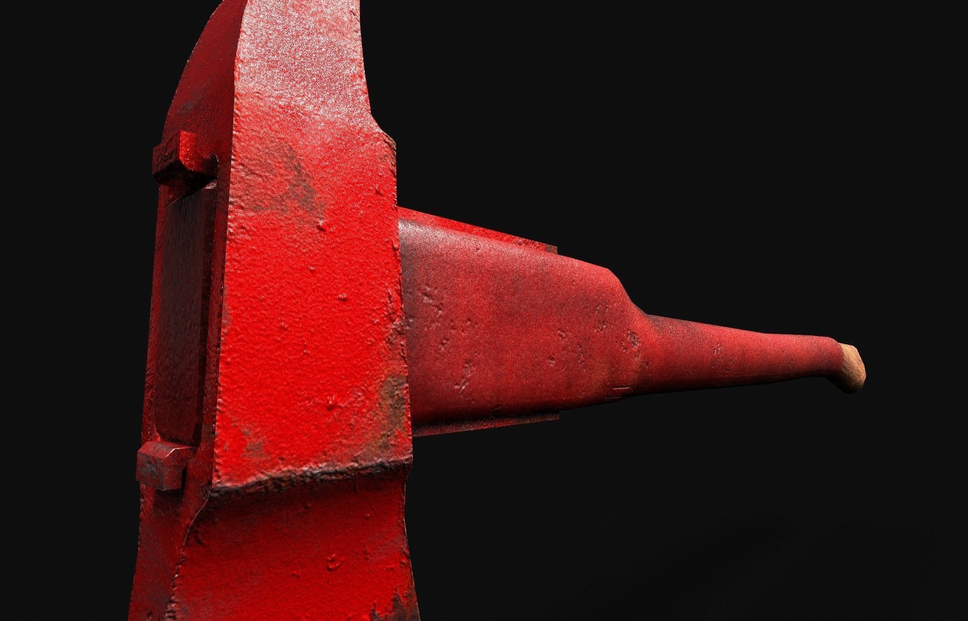 AXE Firefighter Low-poly 3D model_5