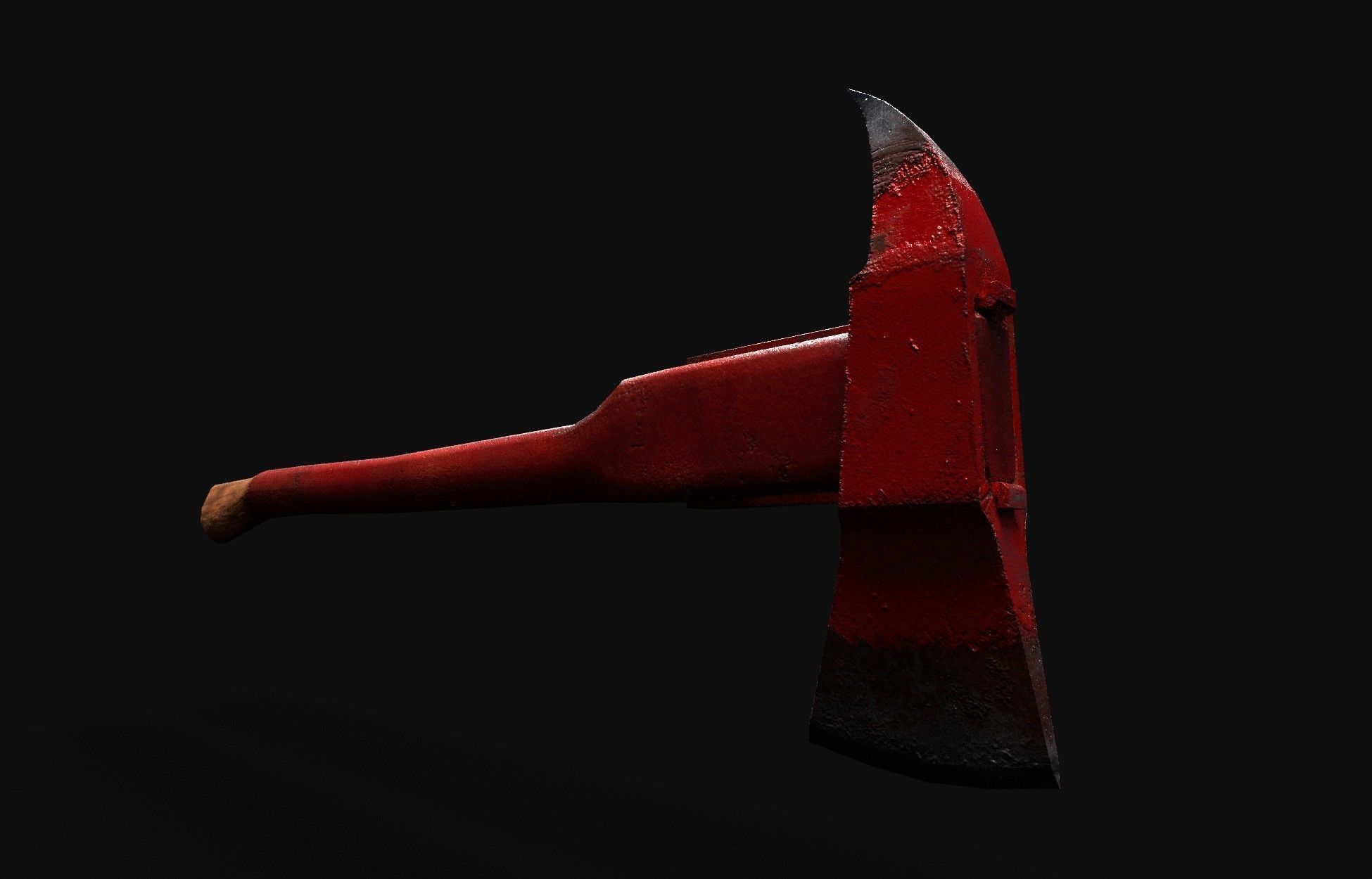 AXE Firefighter Low-poly 3D model_11