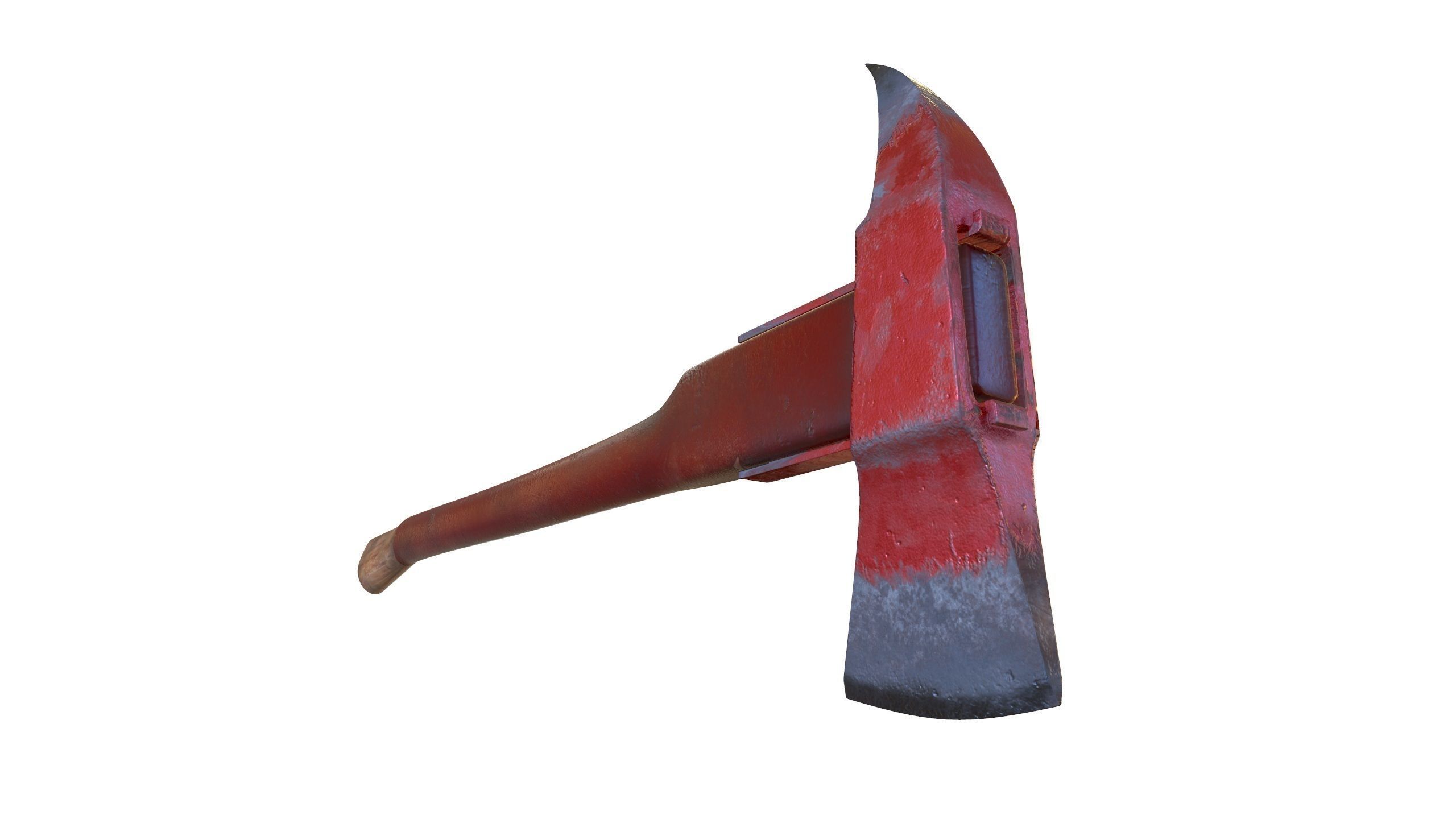 AXE Firefighter Low-poly 3D model_26