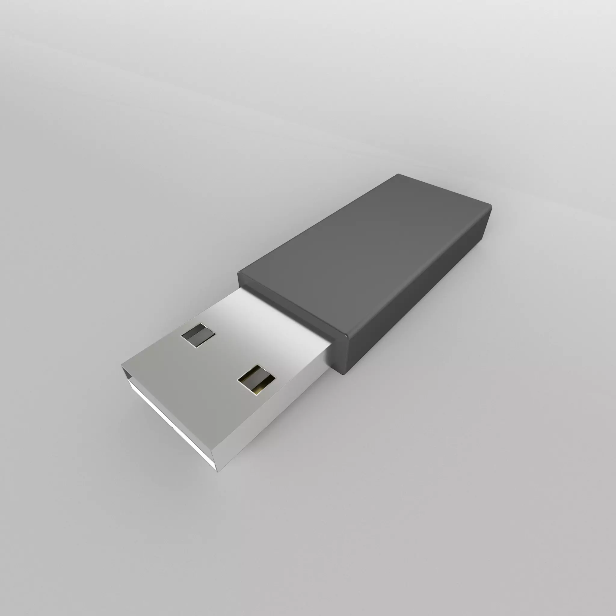 USB v1 005 Low-poly 3D model_0