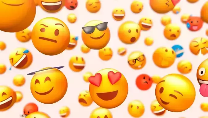 Cartoon Lowpoly Phone Emoji Pack Low-poly 3D model