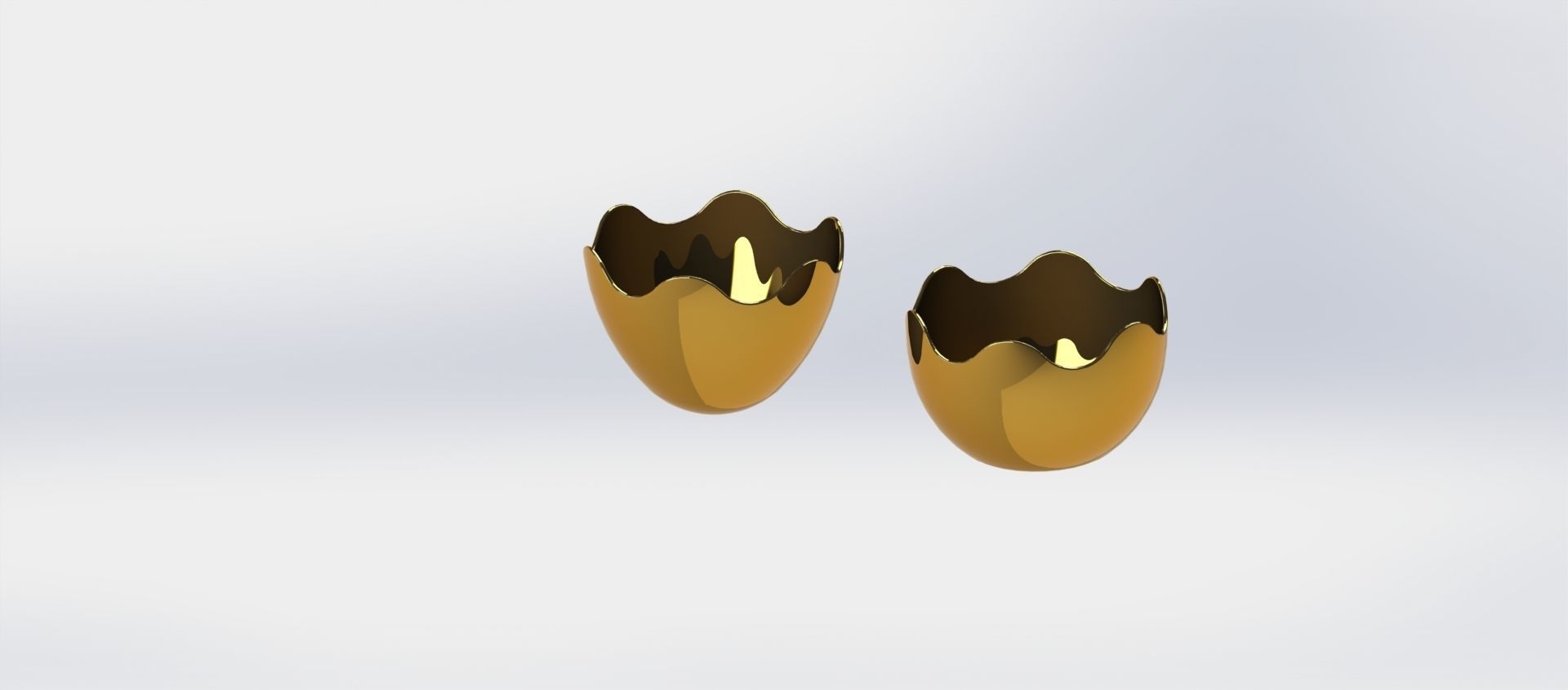 Egg - two halves egg 3D print model_2