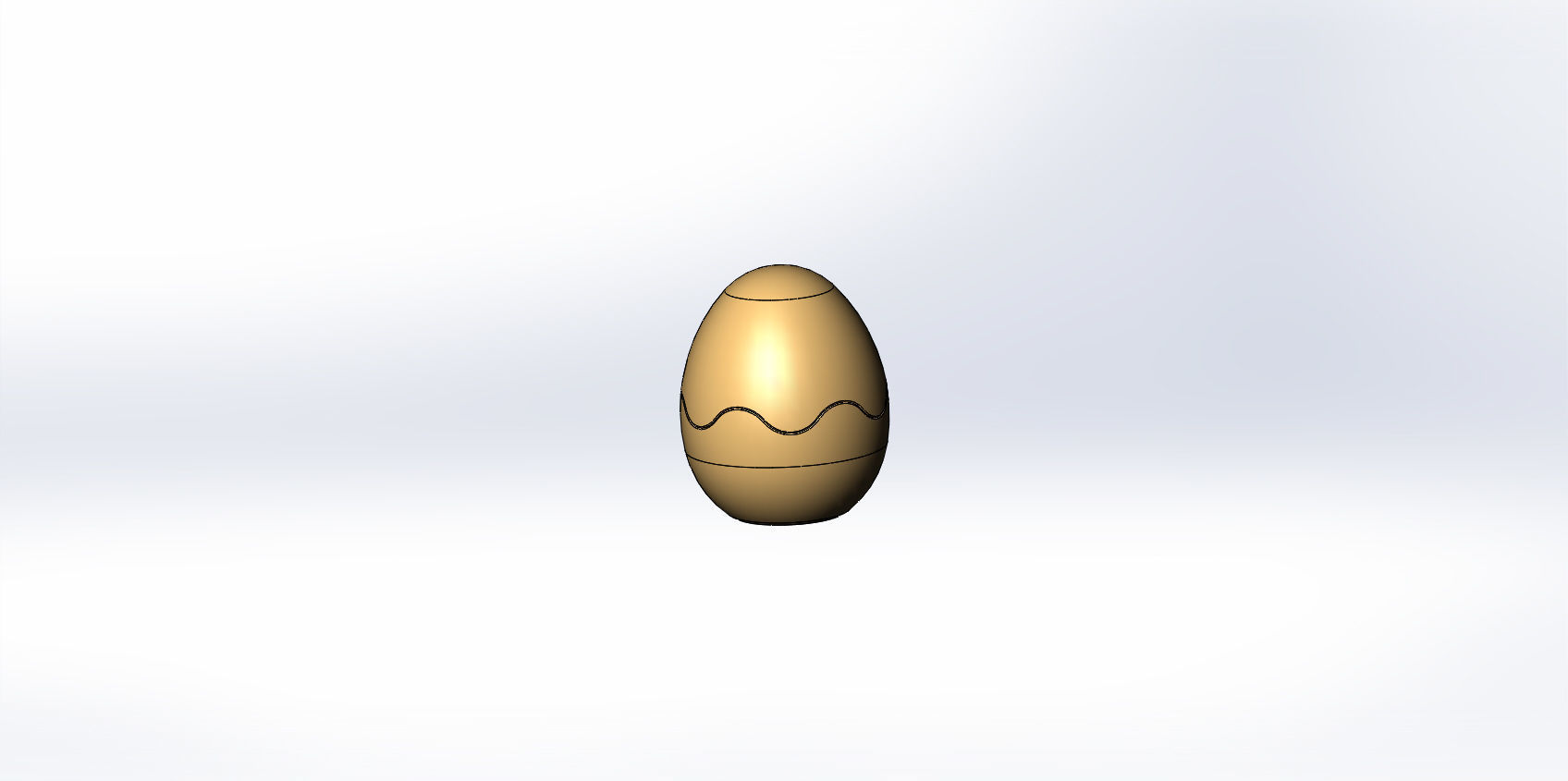 Egg - two halves egg 3D print model_4
