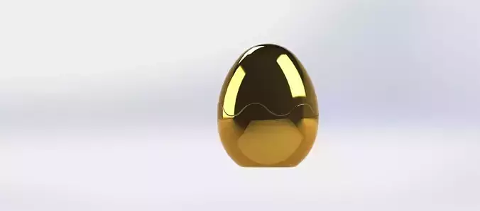 Egg - two halves egg 3D print model