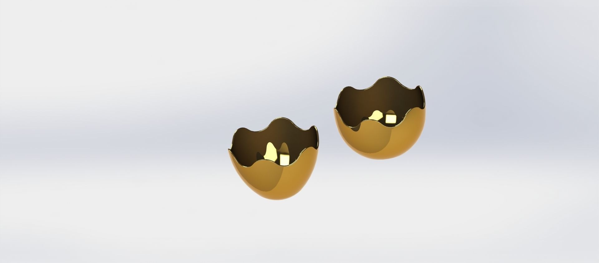 Egg - two halves egg 3D print model_6