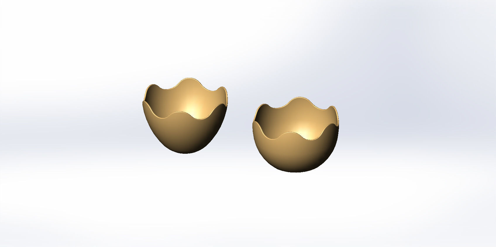 Egg - two halves egg 3D print model_7