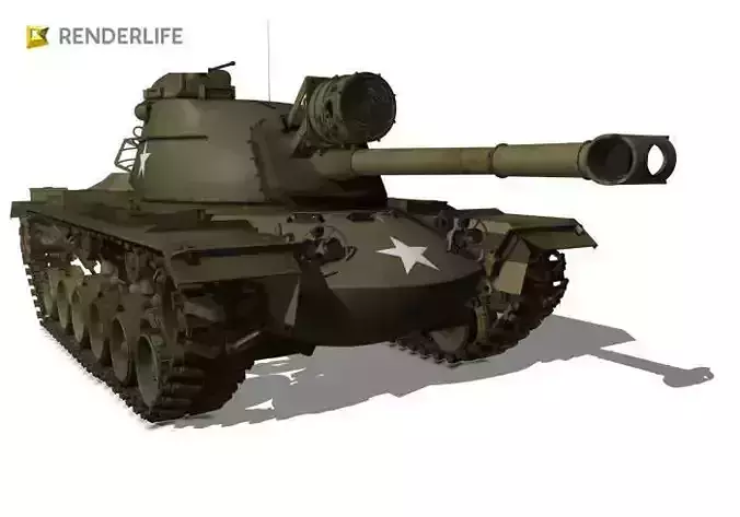 M48 Patton Tank 3D model