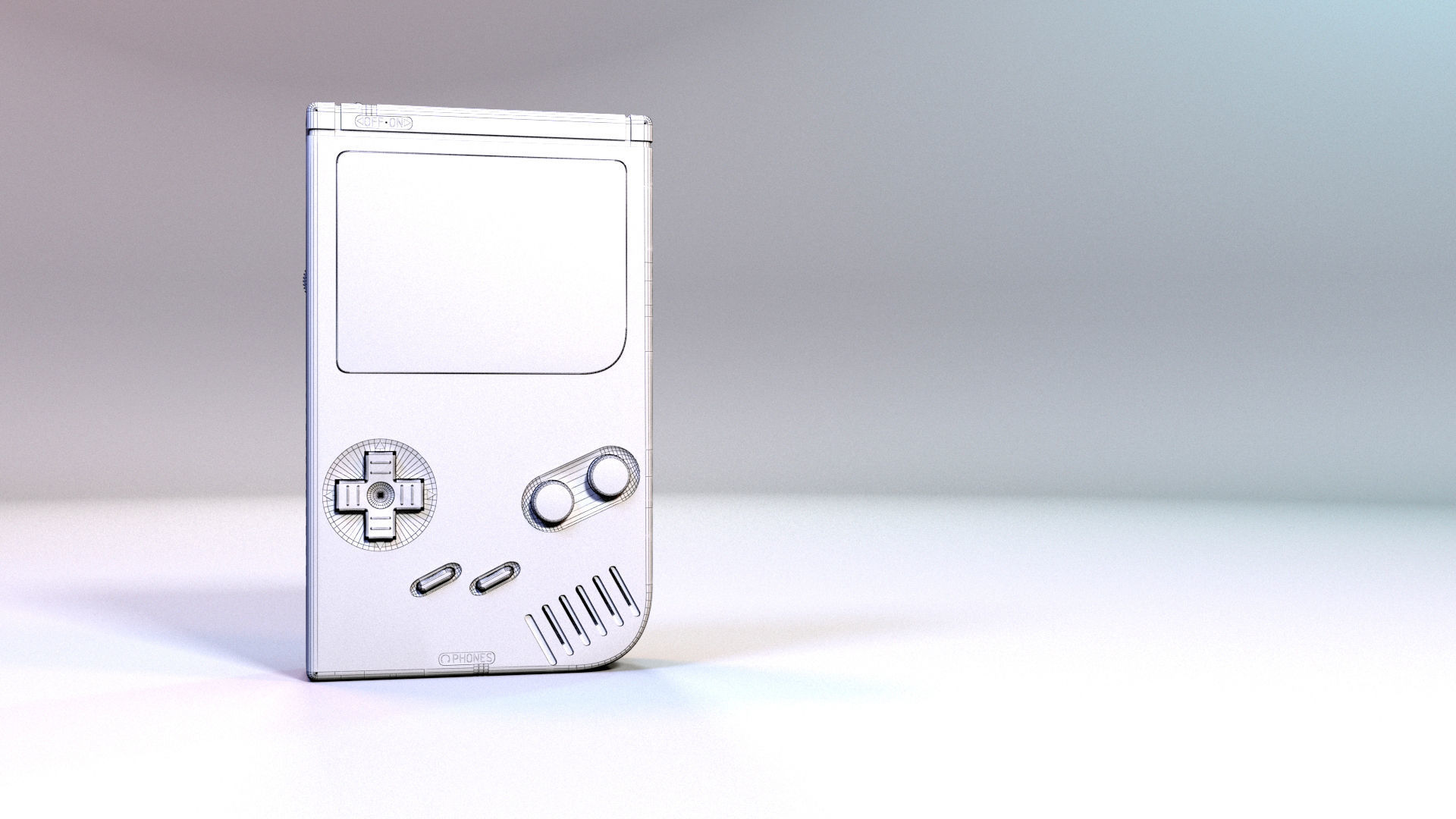Game Boy - Highly Detailed and animation scene 3D model_3