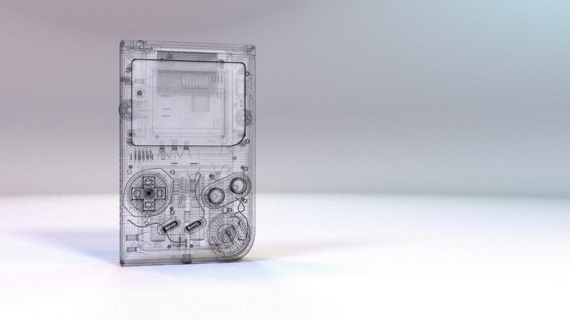 Game Boy - Highly Detailed and animation scene 3D model_4
