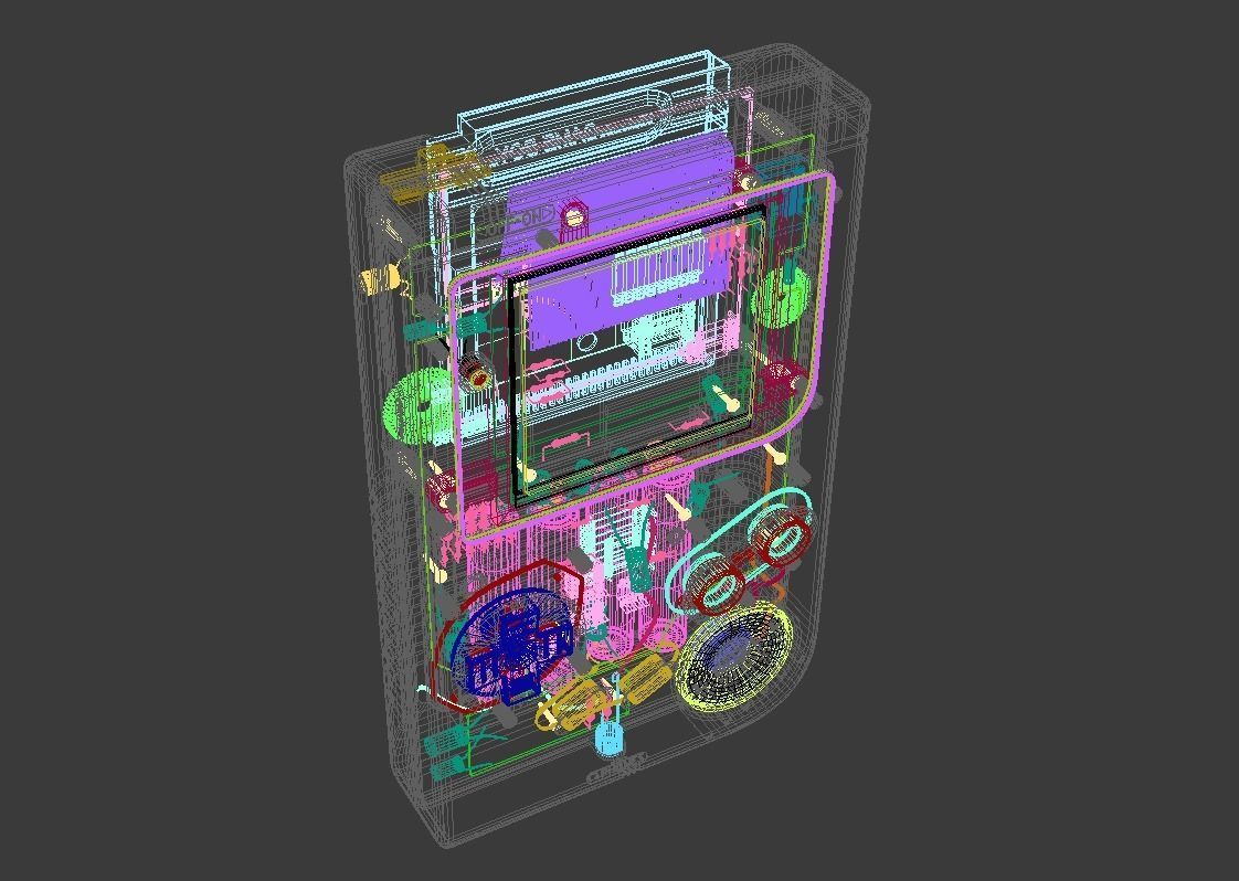 Game Boy - Highly Detailed and animation scene 3D model_6