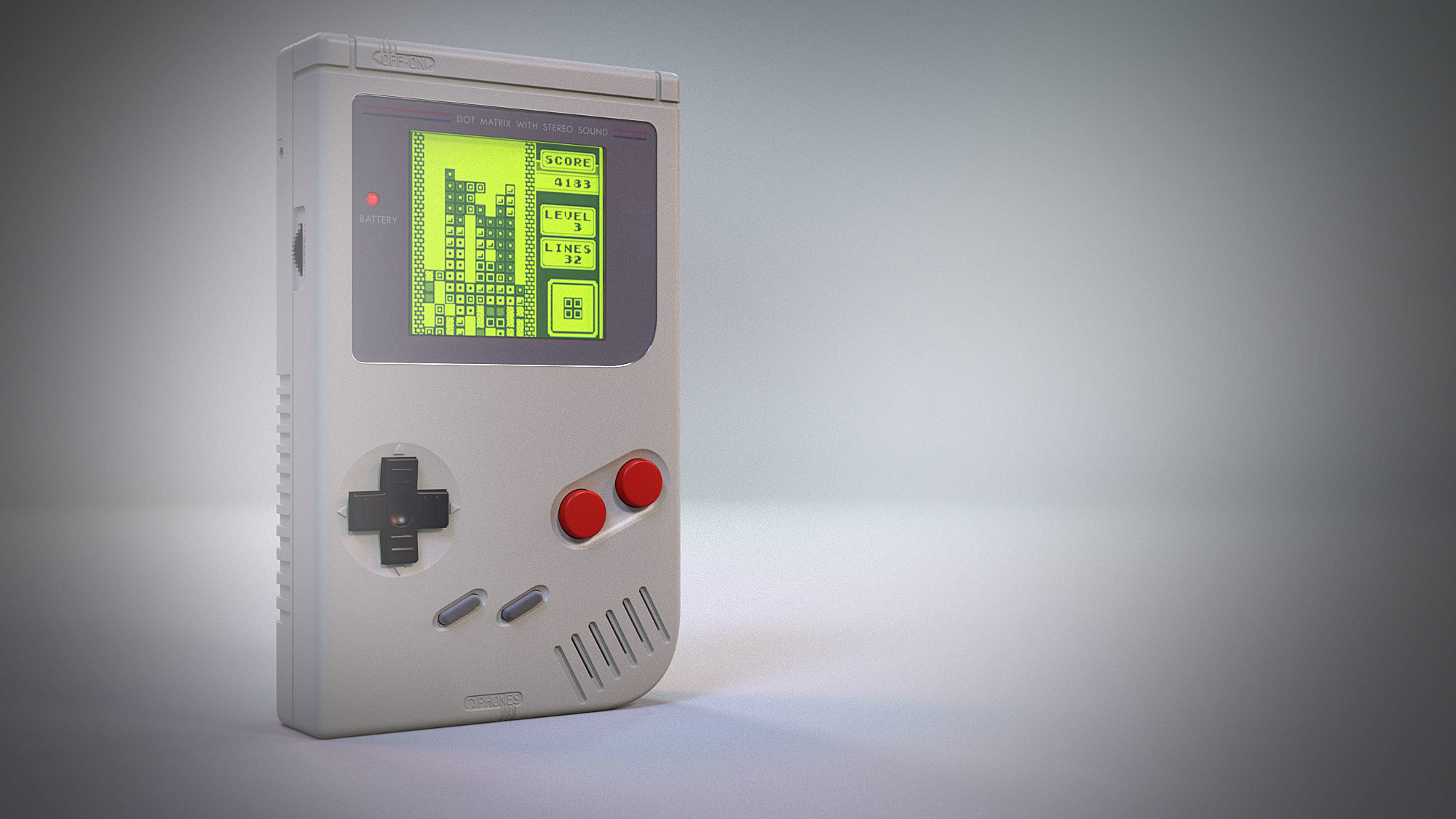 Game Boy - Highly Detailed and animation scene 3D model_5
