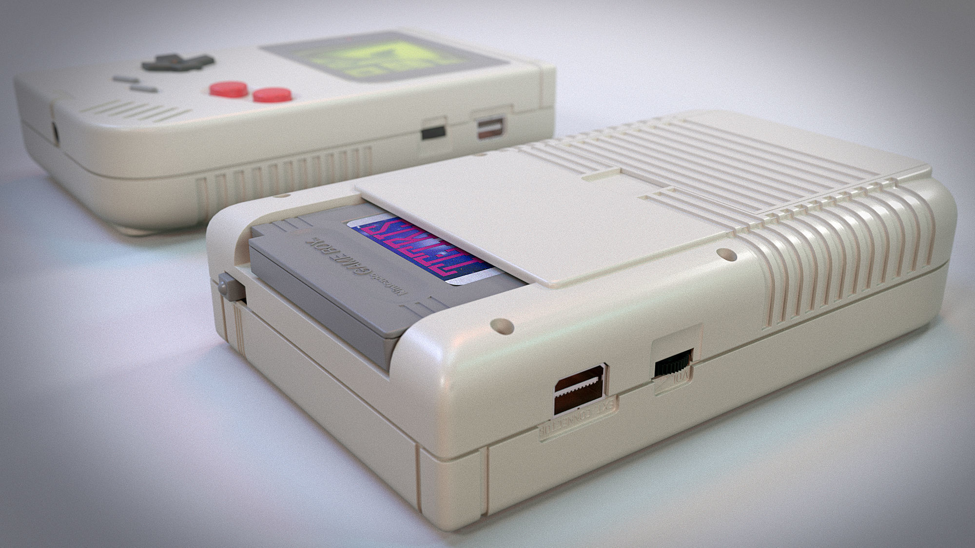 Game Boy - Highly Detailed and animation scene 3D model_7