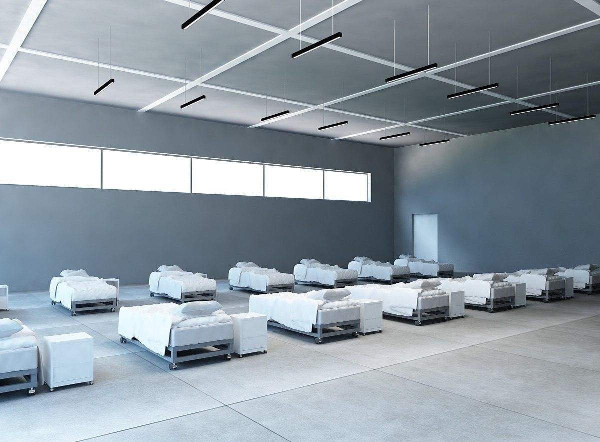 Temporary medical wards to quarantine 3D model_4