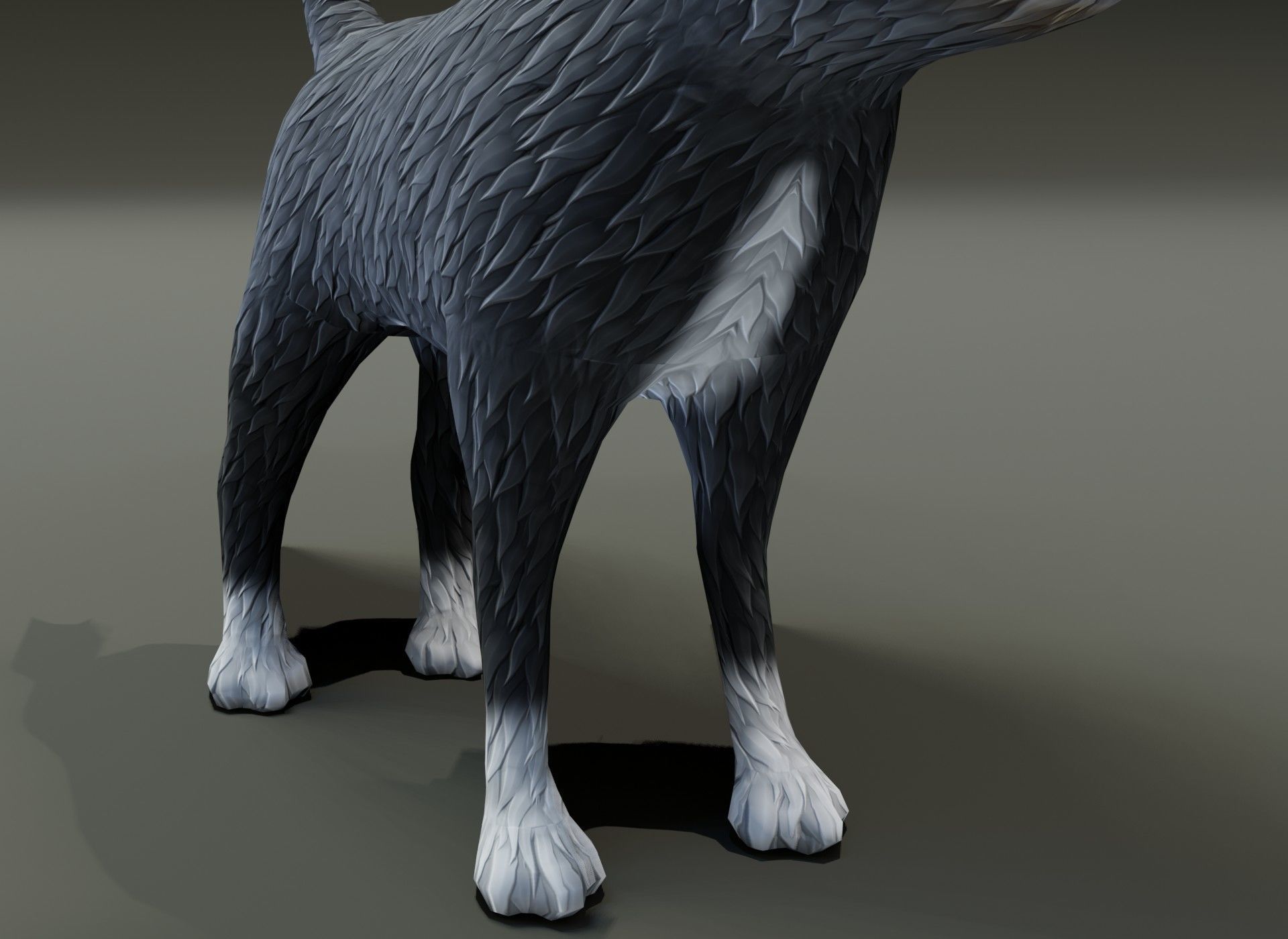 Cartoon Terrier Dog 3D Model Low-poly 3D model_18