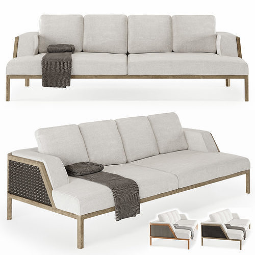 Ethimo Grand Life XL Sofa 3D model