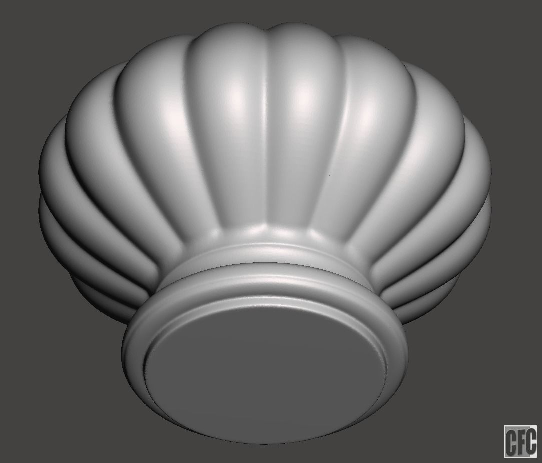 WoodCarving Finial  collection - 3d model for CNC _12