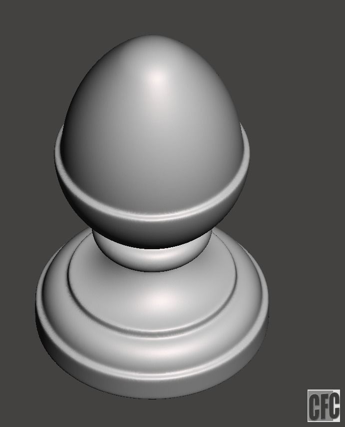 WoodCarving Finial  collection - 3d model for CNC _6