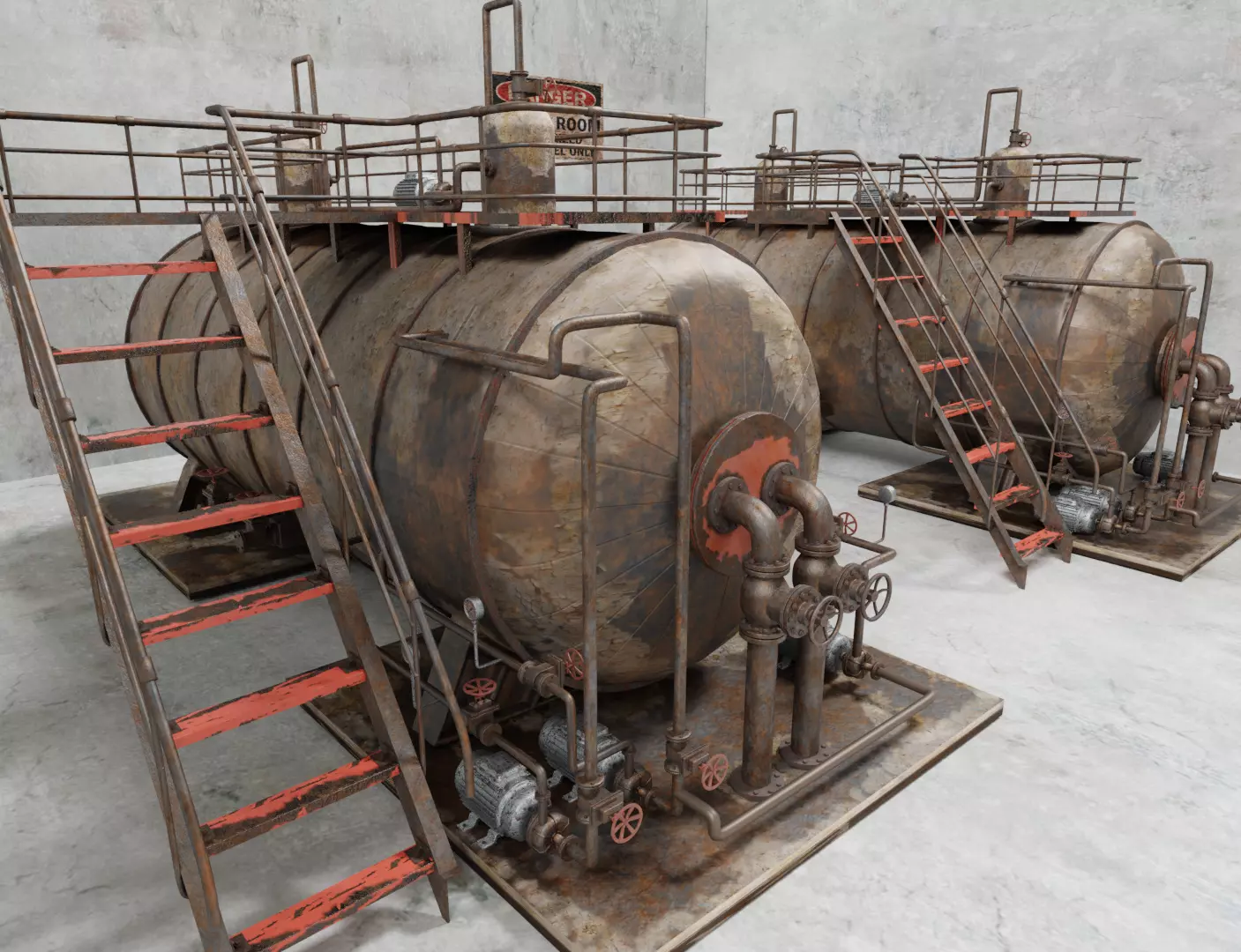 Industrial Steam Boiler 3D model