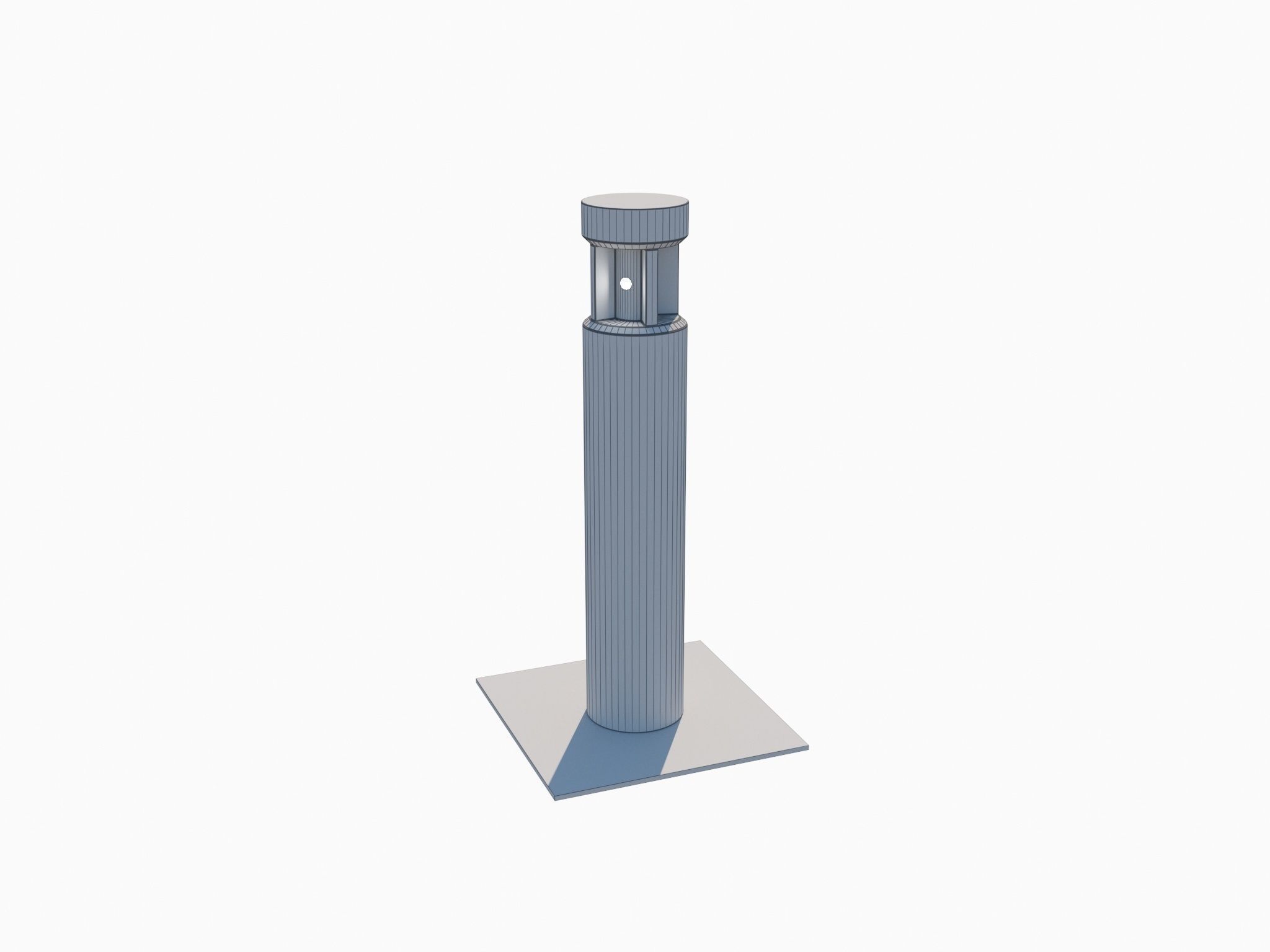 Inula Light Pole Low-poly 3D model_2