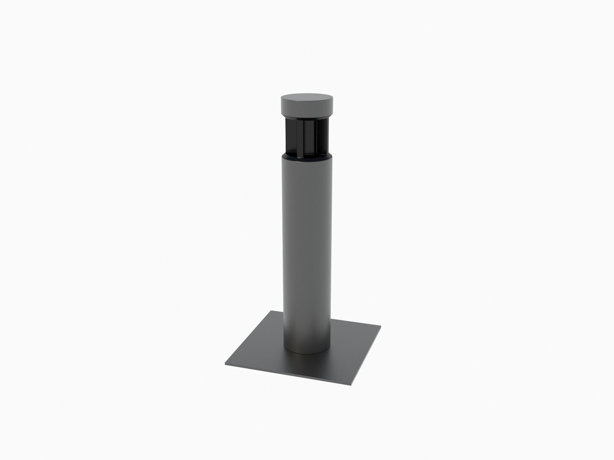 Inula Light Pole Low-poly 3D model_7