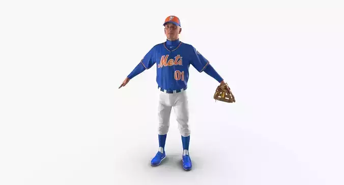 Baseball Player Mets