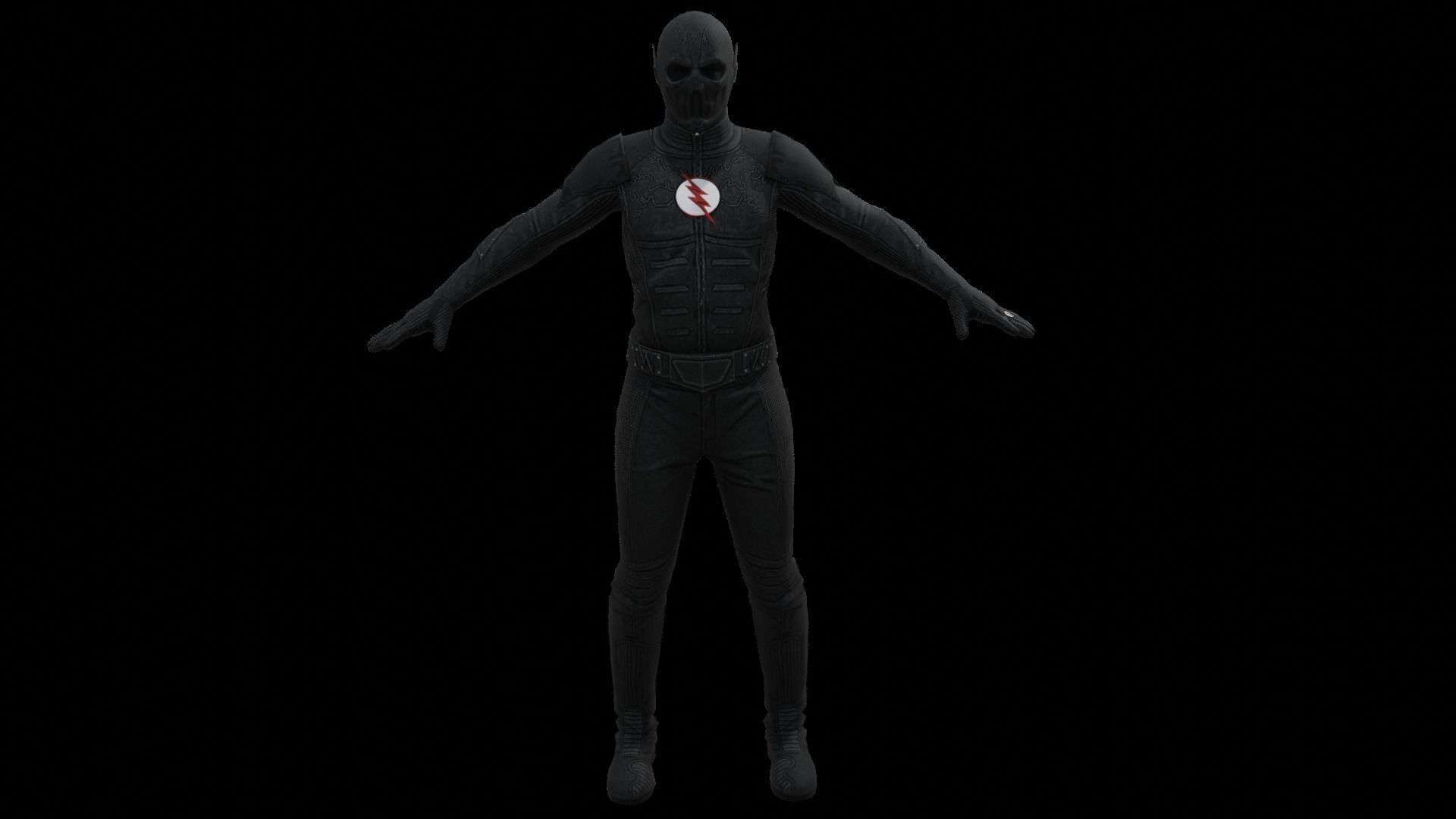 Zoom Villain from The Flash Free low-poly 3D model_1