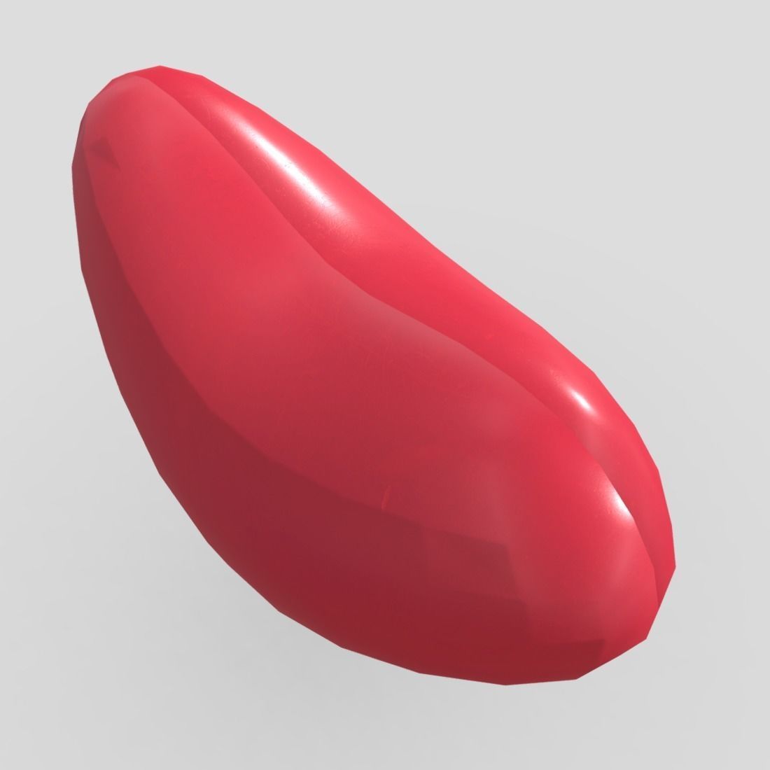 Balloon Heart Low-poly 3D model_6