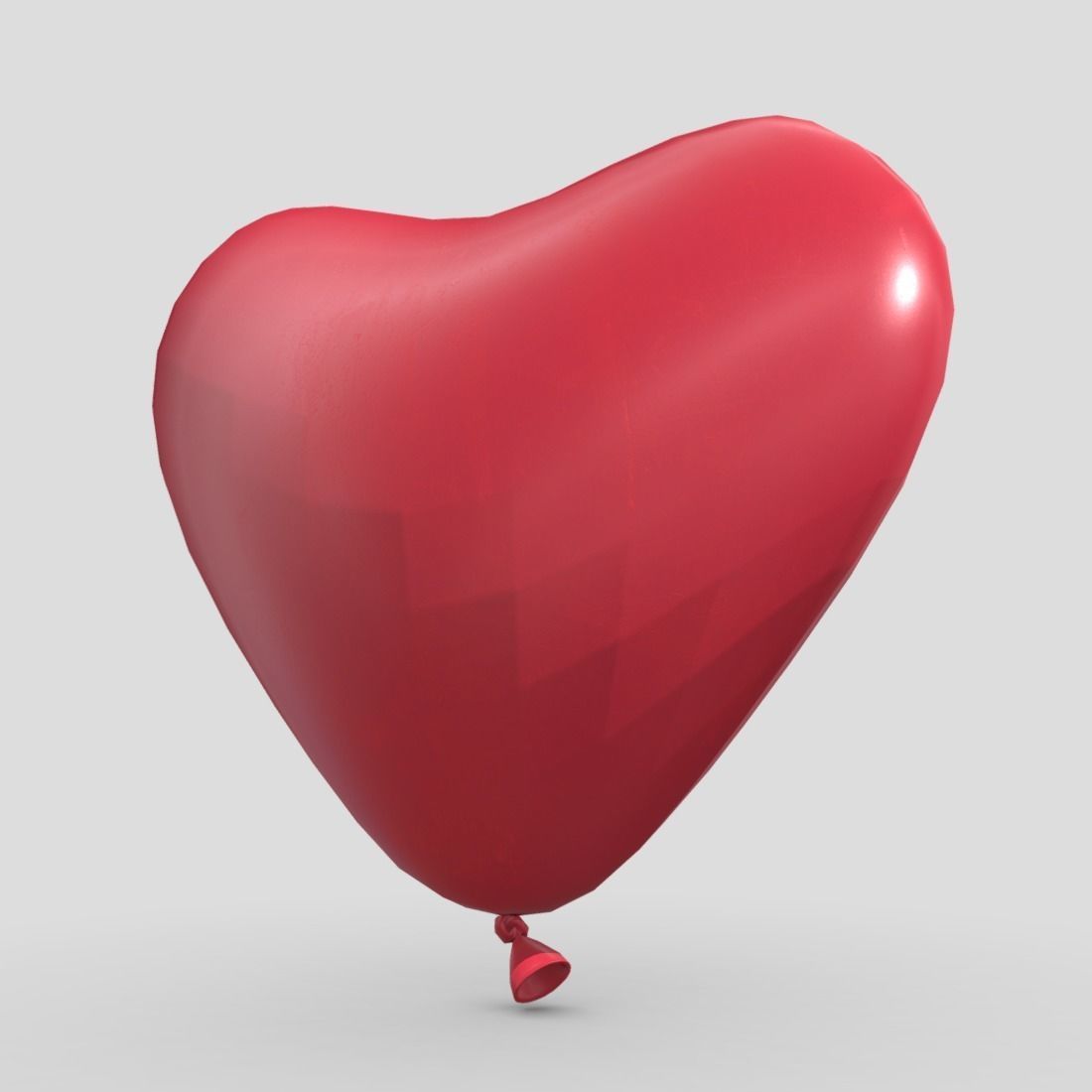 Balloon Heart Low-poly 3D model_12