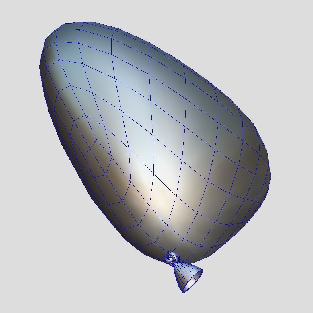 Balloon Heart Low-poly 3D model_11