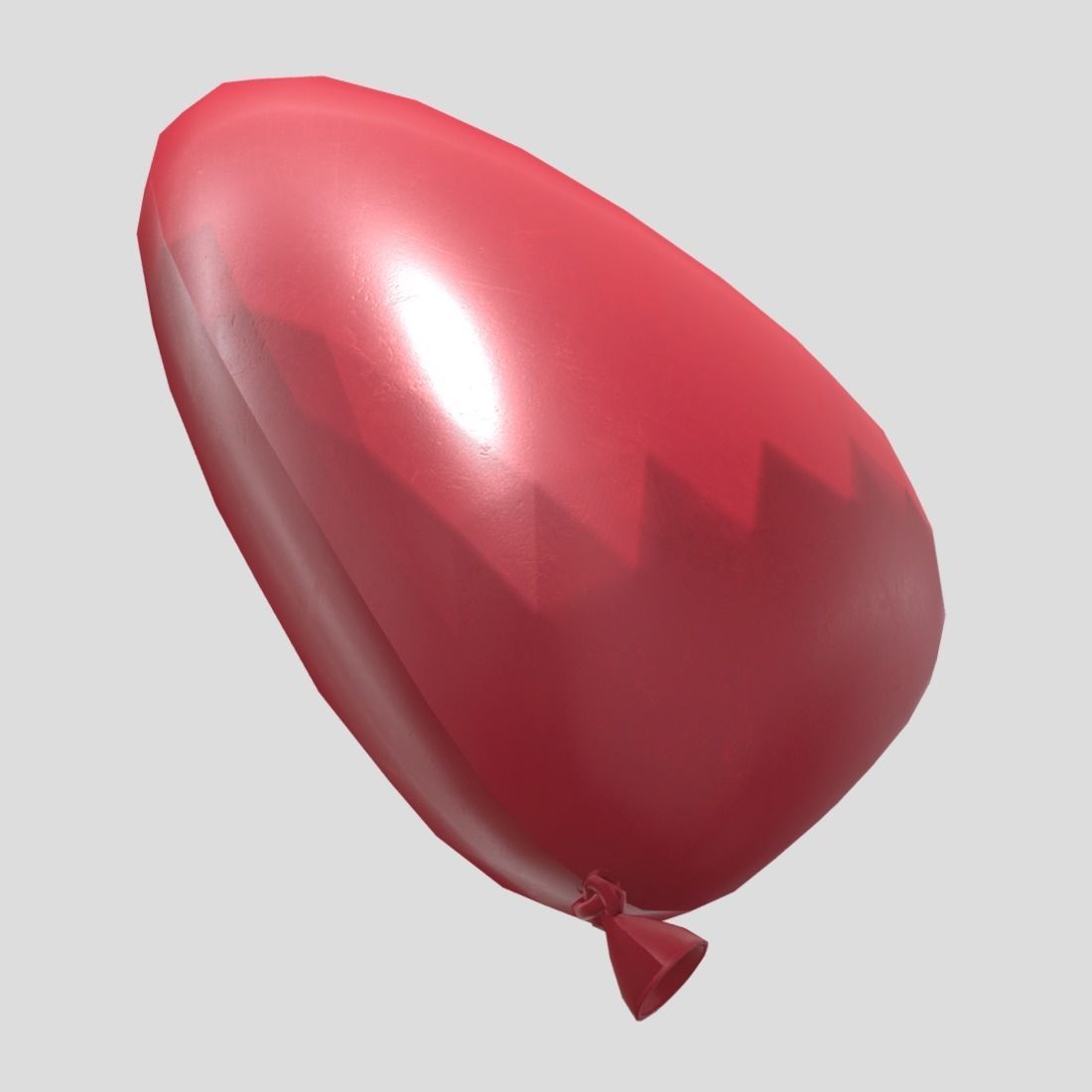 Balloon Heart Low-poly 3D model_10