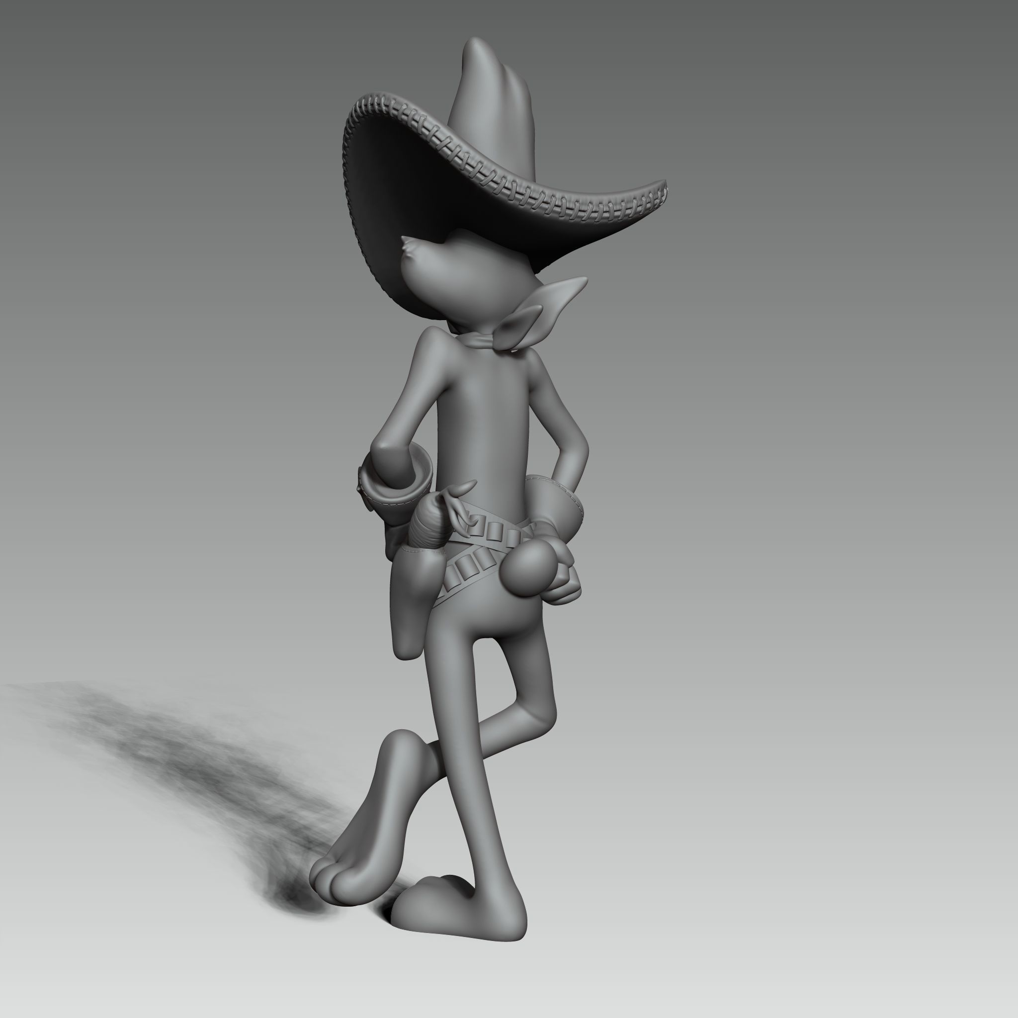 Bugs Bunny from Looney Tunes 3d print figure 3D print model_3