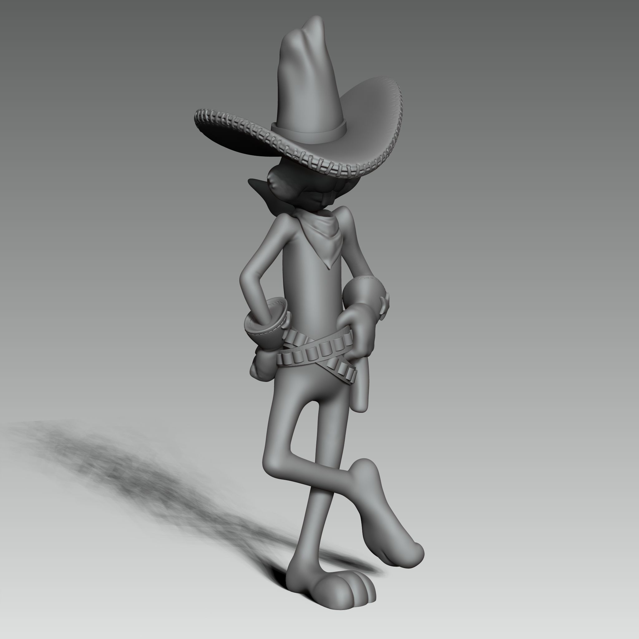 Bugs Bunny from Looney Tunes 3d print figure 3D print model_2